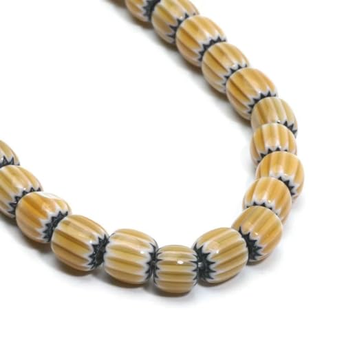 6/8 mm Kürbisform Lampwork-Perlen, zylinderförmige glasierte Glasperlen für die Herstellung von DIY-Schmuck, Halsketten, Armbändern, handgefertigten Accessoires, 9–6 mm, 68 Stück 6/8 mm Kürbisform Lampwork-Perlen, zylinderförmige glasierte Glasperlen für die Herstellung von DIY-Schmuck, Halsketten, Armbändern, handgefertigten Accessoires, 9–6 mm, 68 Stück von BSGUZ