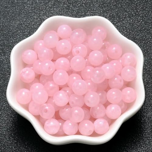 6–18 mm Farbverlauf-Acrylperlen, rund, Katzenauge, lose Abstandsperlen für die Schmuckherstellung, DIY, handgefertigtes Armband, Halskettenzubehör, 12–18 mm (10 Stück) von BSGUZ