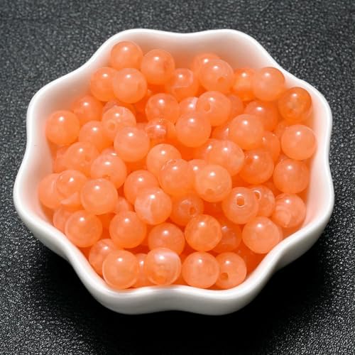 6–18 mm Farbverlauf-Acrylperlen, rund, Katzenauge, lose Abstandsperlen für die Schmuckherstellung, DIY, handgefertigtes Armband, Halskettenzubehör, 2–16 mm (10 Stück) von BSGUZ