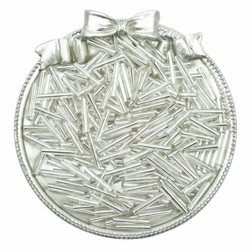 6–30 mm, tschechische silberfarbene lange Röhrenperlen, lose Glasperlen, Abstandsperlen, DIY-Schmuckherstellung, Zubehör – 3 x 15 mm – 10 Gramm von BSGUZ