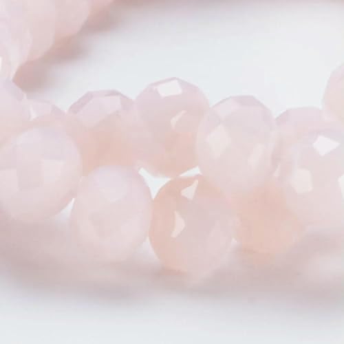 6 8 mm Rondell-Kristallperlen, facettierte Porzellan-Glasperlen, lose Abstandsperlen zur Schmuckherstellung, Handarbeit, Armband, Halskette, BZ002-03-8 mm-65-70 Stück von BSGUZ