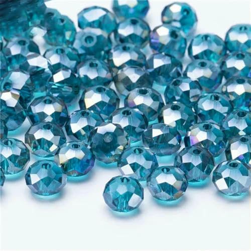 6 8 mm tschechische Rondell-Kristallperlen, AB-Farbe, facettierte Glasperlen, lose Abstandsperlen für die Schmuckherstellung, DIY-Armband, Halskette, Z312AB, Loch blau, 8 mm, 68 Stück 6 8 mm tschechische Rondell-Kristallperlen, AB-Farbe, facettierte Glasperlen, lose Abstandsperlen für die Schmuckherstellung, DIY-Armband, Halskette, Z312AB, Loch blau, 8 mm, 68 Stück von BSGUZ