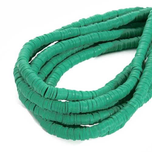 6 mm, 350 Stück, handgefertigt, flach, rund, Polymer-Ton-Perlen, Chip-Scheibe, lose Abstandsperlen für DIY-Schmuckherstellung, Armbänder, gemischte Farben, Dunkelpfauengrün, 6 mm 6 mm, 350 Stück, handgefertigt, flach, rund, Polymer-Ton-Perlen, Chip-Scheibe, lose Abstandsperlen für DIY-Schmuckherstellung, Armbänder, gemischte Farben, Dunkelpfauengrün, 6 mm von BSGUZ