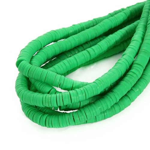 6 mm, 350 Stück, handgefertigt, flach, rund, Polymer-Ton-Perlen, Chip-Scheibe, lose Abstandsperlen für DIY-Schmuckherstellung, Armbänder, gemischte Farben, Grün, 6 mm 6 mm, 350 Stück, handgefertigt, flach, rund, Polymer-Ton-Perlen, Chip-Scheibe, lose Abstandsperlen für DIY-Schmuckherstellung, Armbänder, gemischte Farben, Grün, 6 mm von BSGUZ
