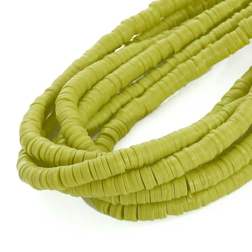 6 mm, 350 Stück, handgefertigt, flach, rund, Polymer-Ton-Perlen, Chip-Scheibe, lose Abstandsperlen für DIY-Schmuckherstellung, Armbänder, gemischte Farben, Nachtgelb, 6 mm 6 mm, 350 Stück, handgefertigt, flach, rund, Polymer-Ton-Perlen, Chip-Scheibe, lose Abstandsperlen für DIY-Schmuckherstellung, Armbänder, gemischte Farben, Nachtgelb, 6 mm von BSGUZ