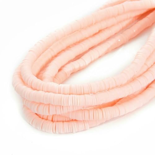 6 mm, 350 Stück, handgefertigt, flach, rund, Polymer-Ton-Perlen, Chip-Scheibe, lose Abstandsperlen für DIY-Schmuckherstellung, Armbänder, gemischte Farben, Nachtrosa, 6 mm 6 mm, 350 Stück, handgefertigt, flach, rund, Polymer-Ton-Perlen, Chip-Scheibe, lose Abstandsperlen für DIY-Schmuckherstellung, Armbänder, gemischte Farben, Nachtrosa, 6 mm von BSGUZ