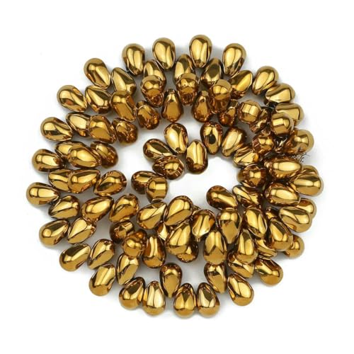 6 mm, 90 Stück, Wassertropfenform, Kristallglas, AB-farbig plattiert, lose Perlen zum Selbermachen, für Bettelarmbänder, Halsketten, Schmuckzubehör – Wassertropfenform – 11 6 mm, 90 Stück, Wassertropfenform, Kristallglas, AB-farbig plattiert, lose Perlen zum Selbermachen, für Bettelarmbänder, Halsketten, Schmuckzubehör – Wassertropfenform – 11 von BSGUZ
