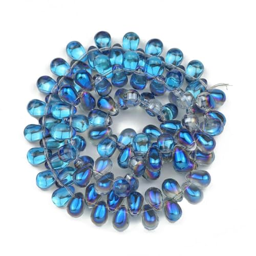 6 mm, 90 Stück, Wassertropfenform, Kristallglas, AB-farbig plattiert, lose Perlen zum Selbermachen, für Bettelarmbänder, Halsketten, Schmuckzubehör – Wassertropfenform – 9 6 mm, 90 Stück, Wassertropfenform, Kristallglas, AB-farbig plattiert, lose Perlen zum Selbermachen, für Bettelarmbänder, Halsketten, Schmuckzubehör – Wassertropfenform – 9 von BSGUZ