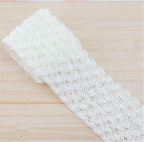 6-reihige DIY-Rosenspitze, 11 Farben, 3D, 9 cm, Chiffon-Blume, besticktes Band, Stoff, Nähen, Basteln, Kostüm, Kopfschmuck, Hut-Applikation – Länge: 100 cm 6-reihige DIY-Rosenspitze, 11 Farben, 3D, 9 cm, Chiffon-Blume, besticktes Band, Stoff, Nähen, Basteln, Kostüm, Kopfschmuck, Hut-Applikation – Länge: 100 cm von BSGUZ