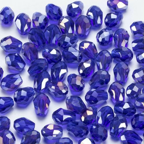 6 x 8 mm, facettierte Glasperlen in Tropfenform, AB-Farbe, Wassertropfen-Kristall, lose Abstandsperlen für die Schmuckherstellung, DIY-Armband-ZKSD001-012-6 x 8 mm-65–70 Stück 6 x 8 mm, facettierte Glasperlen in Tropfenform, AB-Farbe, Wassertropfen-Kristall, lose Abstandsperlen für die Schmuckherstellung, DIY-Armband-ZKSD001-012-6 x 8 mm-65–70 Stück von BSGUZ