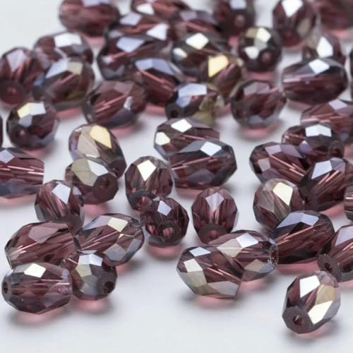 6 x 8 mm, facettierte Glasperlen in Tropfenform, AB-Farbe, Wassertropfen-Kristall, lose Abstandsperlen für die Schmuckherstellung, DIY-Armband-ZKSD001-034-6 x 8 mm, 65–70 Stück 6 x 8 mm, facettierte Glasperlen in Tropfenform, AB-Farbe, Wassertropfen-Kristall, lose Abstandsperlen für die Schmuckherstellung, DIY-Armband-ZKSD001-034-6 x 8 mm, 65–70 Stück von BSGUZ