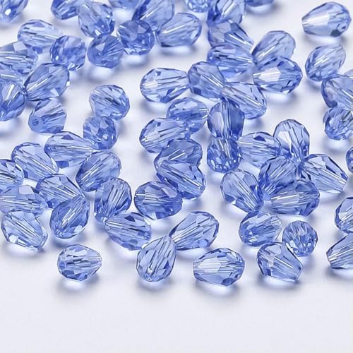 6 x 8 mm facettierte österreichische Glasperlen in Tropfenform, AB-Farbe, Wassertropfen-Kristall, lose Abstandsperlen zur Schmuckherstellung, DIY-Armband-ZKSD001-015-8 x 11 mm-50–55 Stück 6 x 8 mm facettierte österreichische Glasperlen in Tropfenform, AB-Farbe, Wassertropfen-Kristall, lose Abstandsperlen zur Schmuckherstellung, DIY-Armband-ZKSD001-015-8 x 11 mm-50–55 Stück von BSGUZ
