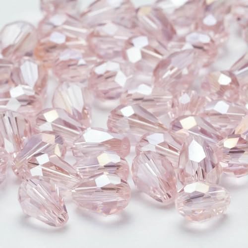 6 x 8 mm österreichische facettierte Tropfen-Glasperlen, AB-Farbe, Wassertropfen-Kristall, lose Abstandsperlen zur Schmuckherstellung, DIY-Armband-ZKSD001-006-8 x 11 mm-50–55 Stück 6 x 8 mm österreichische facettierte Tropfen-Glasperlen, AB-Farbe, Wassertropfen-Kristall, lose Abstandsperlen zur Schmuckherstellung, DIY-Armband-ZKSD001-006-8 x 11 mm-50–55 Stück von BSGUZ