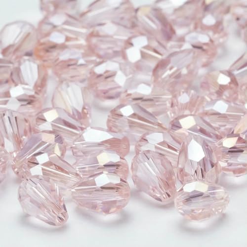 6 x 8 mm österreichische facettierte Tropfen-Glasperlen, AB-Farbe, Wassertropfen-Kristallperlen, lose Abstandsperlen zur Schmuckherstellung, DIY-Armband-ZKSD001-006-6 x 8 mm, 65–70 Stück 6 x 8 mm österreichische facettierte Tropfen-Glasperlen, AB-Farbe, Wassertropfen-Kristallperlen, lose Abstandsperlen zur Schmuckherstellung, DIY-Armband-ZKSD001-006-6 x 8 mm, 65–70 Stück von BSGUZ