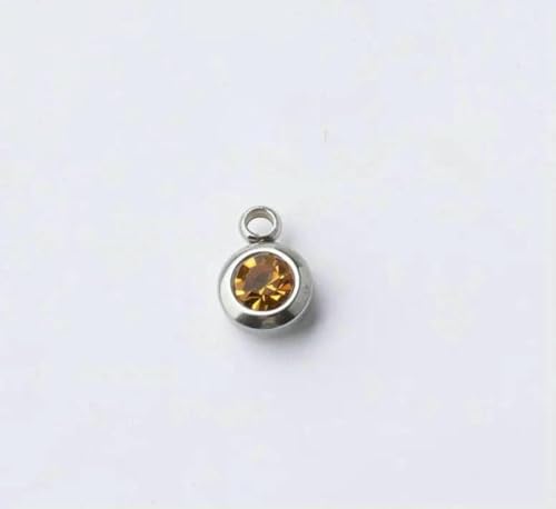 60 Stück/Los Edelstahl-Geburtsstein-Anhänger, 6,5 mm, Strasssteine, Monats-Geburtsstein-Anhänger für die DIY-Schmuckherstellung, Halskette-11 60 Stück/Los Edelstahl-Geburtsstein-Anhänger, 6,5 mm, Strasssteine, Monats-Geburtsstein-Anhänger für die DIY-Schmuckherstellung, Halskette-11 von BSGUZ