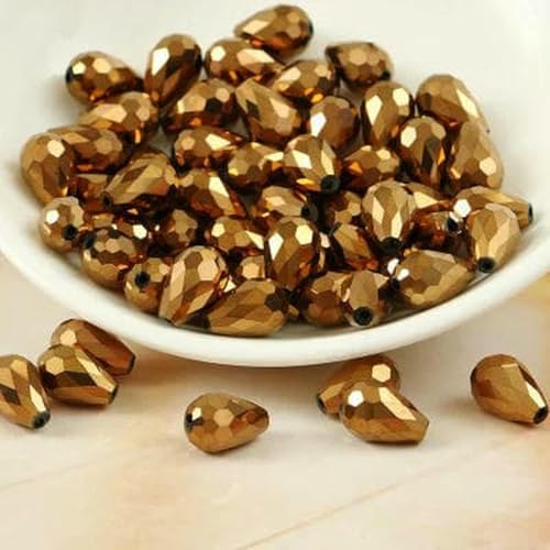 8 * 11 mm, 20 Stück Kristallperlen, Tropfenform, facettiert, Armreif, Nähen, DIY-Schmuck, Kronleuchter, Ohrringe, Armband, Zubehör, Bildfarbe_u 8 * 11 mm, 20 Stück Kristallperlen, Tropfenform, facettiert, Armreif, Nähen, DIY-Schmuck, Kronleuchter, Ohrringe, Armband, Zubehör, Bildfarbe_u von BSGUZ
