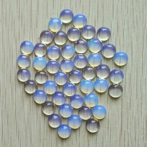 8mm Fashion verschiedene naturstein runde cab cabochon perlen für schmuck Zubehör machen Großhandel 50 teile/los-opal von BSGUZ
