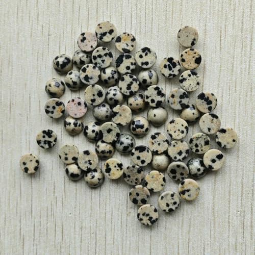 8mm Fashion verschiedene naturstein runde cab cabochon perlen für schmuck Zubehör machen Großhandel 50 teile/los-spote stein von BSGUZ