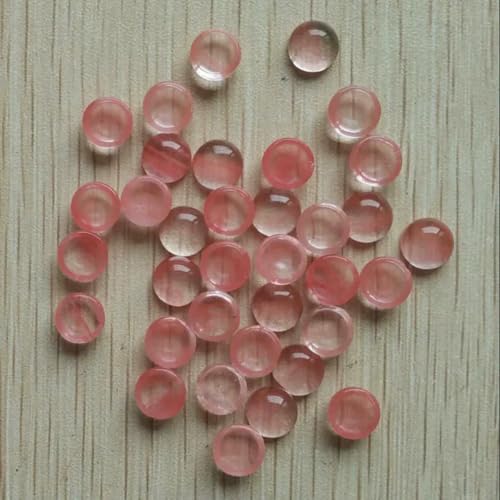 8mm Mode verschiedene Naturstein runde Cab Cabochon Perlen für Schmuck Zubehör machen Großhandel 50 teile/los-Wassermelone rot von BSGUZ