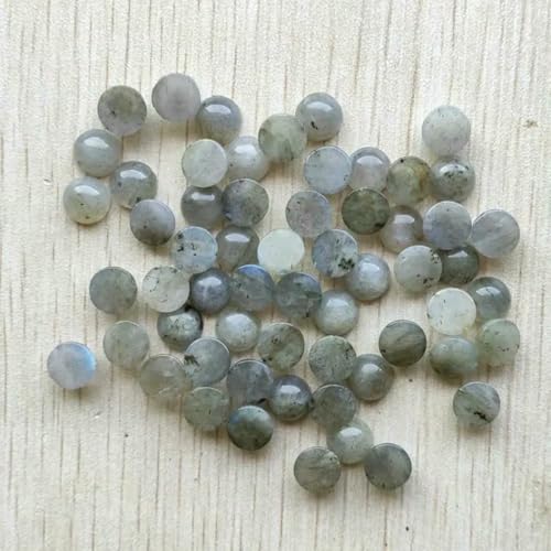8mm Mode verschiedene naturstein runde cab cabochon perlen für schmuck Zubehör machen Großhandel 50 teile/los-labradorit von BSGUZ