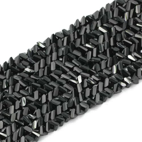 90 Stück Tetraeder-Dreieck, österreichischer Kristall, Charms, lose Glasperlen für Schmuck, Halsketten, Armbänder, Herstellung von DIY-Zubehör, 4 6 8, Schwarz, 8 mm, 90 Stück 90 Stück Tetraeder-Dreieck, österreichischer Kristall, Charms, lose Glasperlen für Schmuck, Halsketten, Armbänder, Herstellung von DIY-Zubehör, 4 6 8, Schwarz, 8 mm, 90 Stück von BSGUZ