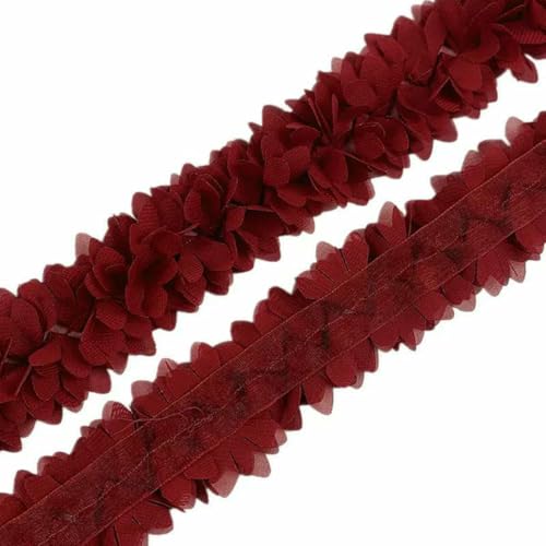 90 cm 3D-Chiffon-Blumen, DIY, 6 cm Breite, Spitzenbesatz, Spitzenband, Spitzenkleid, Dekoration, Stoffapplikation, Nähzubehör, 1–90 cm 90 cm 3D-Chiffon-Blumen, DIY, 6 cm Breite, Spitzenbesatz, Spitzenband, Spitzenkleid, Dekoration, Stoffapplikation, Nähzubehör, 1–90 cm von BSGUZ