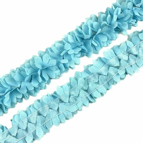 90 cm 3D-Chiffon-Blumen, DIY, 6 cm Breite, Spitzenbesatz, Spitzenband, Spitzenkleid, Dekoration, Stoffapplikation, Nähzubehör, 7–90 cm 90 cm 3D-Chiffon-Blumen, DIY, 6 cm Breite, Spitzenbesatz, Spitzenband, Spitzenkleid, Dekoration, Stoffapplikation, Nähzubehör, 7–90 cm von BSGUZ