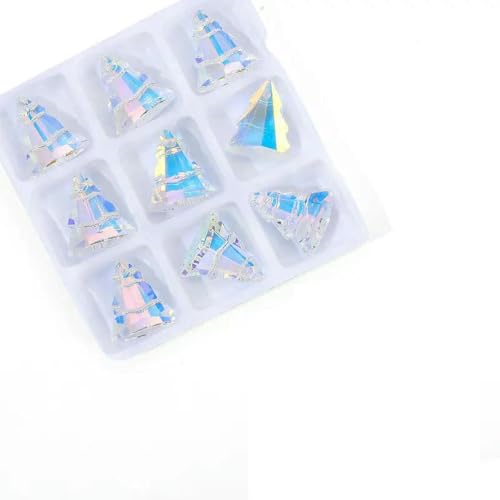 AB-Farben-Kristall-Anhängerperlen, Charms, mehrförmige Glasperlen, Schmuck, Edelsteine für die Schmuckherstellung, Zubehör, DIY-Ohrringe, 20–9 Stück von BSGUZ