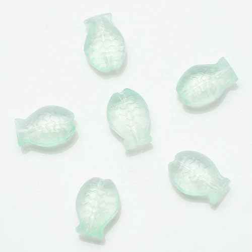 Anhänger für DIY-Perlenarmbänder, Anhänger aus farbigem Glaskristall, mittleres Loch, kleiner Fisch, Farbverlaufsfarbe, 10 x 14, 30 Stück-01-10 x 14,0 mm, 30 Stück Anhänger für DIY-Perlenarmbänder, Anhänger aus farbigem Glaskristall, mittleres Loch, kleiner Fisch, Farbverlaufsfarbe, 10 x 14, 30 Stück-01-10 x 14,0 mm, 30 Stück von BSGUZ