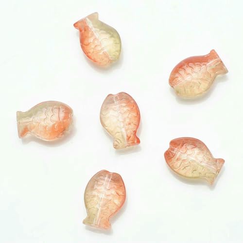 Anhänger für DIY-Perlenarmbänder, Anhänger aus farbigem Glaskristall, mittleres Loch, kleiner Fisch, Farbverlaufsfarbe, 10 x 14, 30 Stück-04-10 x 14,0 mm, 30 Stück Anhänger für DIY-Perlenarmbänder, Anhänger aus farbigem Glaskristall, mittleres Loch, kleiner Fisch, Farbverlaufsfarbe, 10 x 14, 30 Stück-04-10 x 14,0 mm, 30 Stück von BSGUZ