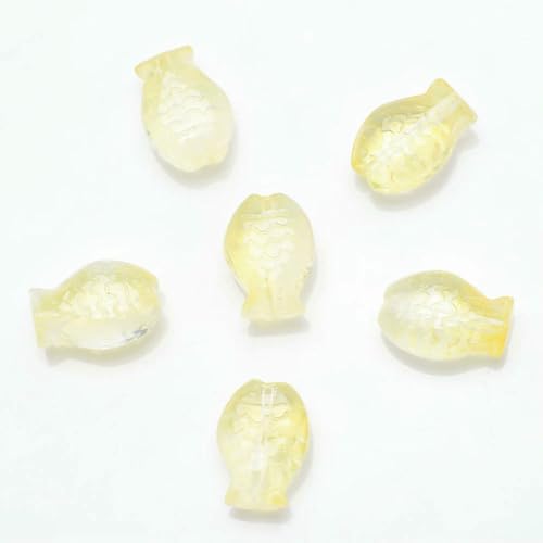 Anhänger für DIY-Perlenarmbänder, Anhänger aus farbigem Glaskristall, mittleres Loch, kleiner Fisch, Farbverlaufsfarbe, 10 x 14, 30 Stück – 08–10 x 14,0 mm, 30 Stück Anhänger für DIY-Perlenarmbänder, Anhänger aus farbigem Glaskristall, mittleres Loch, kleiner Fisch, Farbverlaufsfarbe, 10 x 14, 30 Stück – 08–10 x 14,0 mm, 30 Stück von BSGUZ