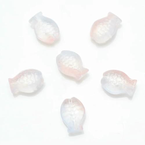 Anhänger für DIY-Perlenarmbänder, Anhänger aus farbigem Glaskristall, mittleres Loch, kleiner Fisch, Farbverlaufsfarbe, 10 x 14, 30 Stück – 10–10 x 14,0 mm, 30 Stück Anhänger für DIY-Perlenarmbänder, Anhänger aus farbigem Glaskristall, mittleres Loch, kleiner Fisch, Farbverlaufsfarbe, 10 x 14, 30 Stück – 10–10 x 14,0 mm, 30 Stück von BSGUZ