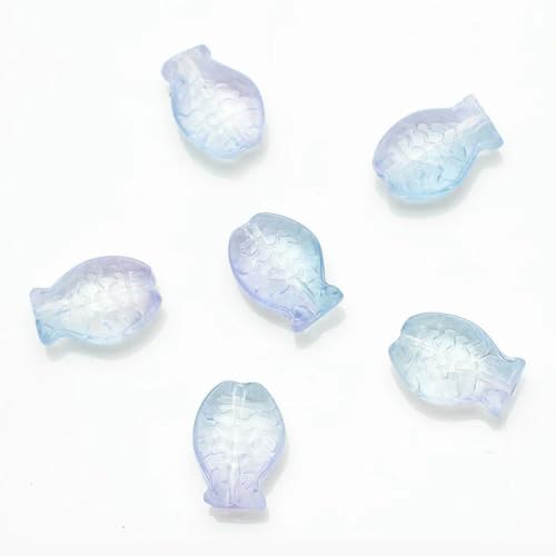 Anhänger für DIY-Perlenarmbänder, Anhänger aus farbigem Glaskristall, mittleres Loch, kleiner Fisch, Farbverlaufsfarbe, 10 x 14, 30 Stück – 12–10 x 14,0 mm, 30 Stück Anhänger für DIY-Perlenarmbänder, Anhänger aus farbigem Glaskristall, mittleres Loch, kleiner Fisch, Farbverlaufsfarbe, 10 x 14, 30 Stück – 12–10 x 14,0 mm, 30 Stück von BSGUZ