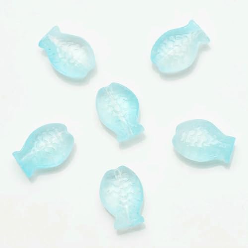 Anhänger für DIY-Perlenarmbänder, Anhänger aus farbigem Glaskristall, mittleres Loch, kleiner Fisch, Farbverlaufsfarbe, 10 x 14, 30 Stück – 13–10 x 14,0 mm, 30 Stück Anhänger für DIY-Perlenarmbänder, Anhänger aus farbigem Glaskristall, mittleres Loch, kleiner Fisch, Farbverlaufsfarbe, 10 x 14, 30 Stück – 13–10 x 14,0 mm, 30 Stück von BSGUZ