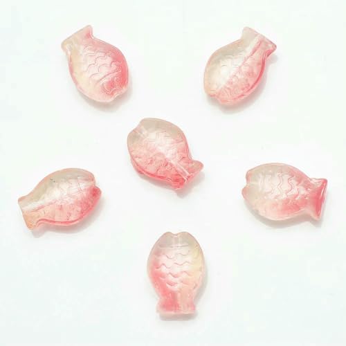 Anhänger für DIY-Perlenarmbänder, farbiger Glaskristall-Anhänger, mittleres Loch, kleiner Fisch, Farbverlaufsfarbe, 10 x 14, 30 Stück-06-10 x 14,0 mm, 30 Stück Anhänger für DIY-Perlenarmbänder, farbiger Glaskristall-Anhänger, mittleres Loch, kleiner Fisch, Farbverlaufsfarbe, 10 x 14, 30 Stück-06-10 x 14,0 mm, 30 Stück von BSGUZ