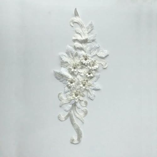 Bestickte Polyester Pailletten Nagel Bohrer einzelne Blume Nähen Spitze DIY dekorative Kleidung Zubehör Spitze-Stil 1758- zeigen von BSGUZ