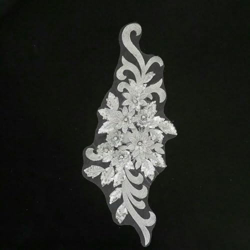 Bestickte Polyester Pailletten Nagel Bohrer einzelne Blume Nähen Spitze DIY dekorative Kleidung Zubehör Spitze-Stil 2335-zeigen von BSGUZ