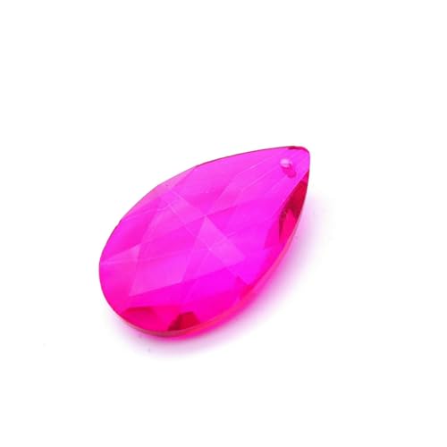 Birnenförmige Kristallperle, Mandel-Kronleuchter-Glasanhänger, 16/22/28/38 mm, Ohrring, Halskette, DIY-Zubehör, Engelsträne, A033 Fuchsia, 16 mm, 70 Stück Birnenförmige Kristallperle, Mandel-Kronleuchter-Glasanhänger, 16/22/28/38 mm, Ohrring, Halskette, DIY-Zubehör, Engelsträne, A033 Fuchsia, 16 mm, 70 Stück von BSGUZ