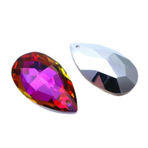 Birnenförmige Kristallperle, Mandel-Kronleuchter-Glasanhänger, 16/22/28/38 mm, Ohrring, Halskette, DIY-Zubehör, Engelsträne, A065, Vulkanorange, 38 mm, 12 Stück Birnenförmige Kristallperle, Mandel-Kronleuchter-Glasanhänger, 16/22/28/38 mm, Ohrring, Halskette, DIY-Zubehör, Engelsträne, A065, Vulkanorange, 38 mm, 12 Stück von BSGUZ
