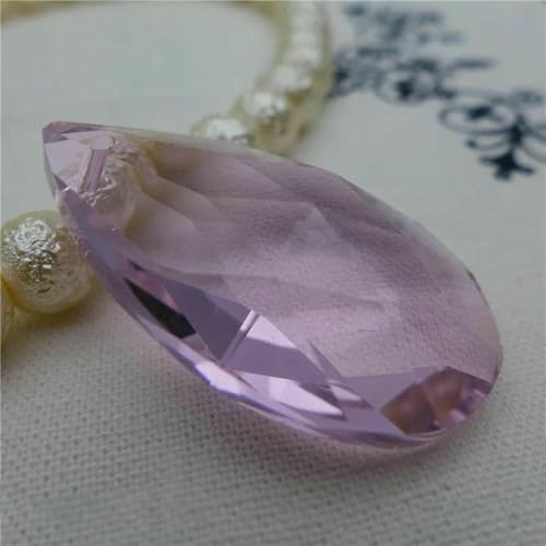 Birnenförmige Kristallperle, Mandel-Kronleuchter-Glasanhänger, 16/22/28/38 mm, Ohrring, Halskette, DIY-Zubehör, Engelsträne, P02, rosa, 16 mm, 70 Stück Birnenförmige Kristallperle, Mandel-Kronleuchter-Glasanhänger, 16/22/28/38 mm, Ohrring, Halskette, DIY-Zubehör, Engelsträne, P02, rosa, 16 mm, 70 Stück von BSGUZ