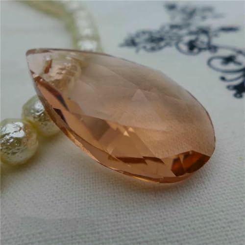 Birnenförmige Kristallperle, Mandel-Kronleuchter-Glasanhänger, 16/22/28/38 mm, Ohrring, Halskette, DIY-Zubehör, Engelsträne, P04, rosa, 16 mm, 70 Stück Birnenförmige Kristallperle, Mandel-Kronleuchter-Glasanhänger, 16/22/28/38 mm, Ohrring, Halskette, DIY-Zubehör, Engelsträne, P04, rosa, 16 mm, 70 Stück von BSGUZ