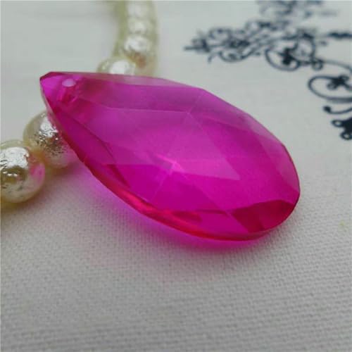 Birnenförmige Kristallperle, Mandel-Kronleuchter-Glasanhänger, 16/22/28/38 mm, Ohrring, Halskette, DIY-Zubehör, Engelsträne, P05 Fuchsia, 16 mm, 70 Stück Birnenförmige Kristallperle, Mandel-Kronleuchter-Glasanhänger, 16/22/28/38 mm, Ohrring, Halskette, DIY-Zubehör, Engelsträne, P05 Fuchsia, 16 mm, 70 Stück von BSGUZ