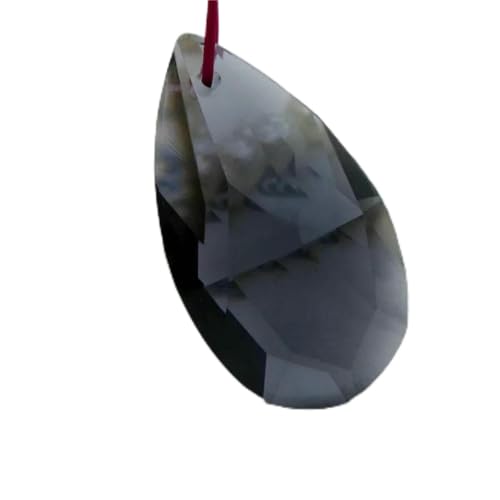 Birnenförmige Kristallperle, Mandel-Kronleuchter-Glasanhänger, 16/22/28/38 mm, Ohrring, Halskette, DIY-Zubehör, Engelsträne, P12, grau, 22 mm, 50 Stück Birnenförmige Kristallperle, Mandel-Kronleuchter-Glasanhänger, 16/22/28/38 mm, Ohrring, Halskette, DIY-Zubehör, Engelsträne, P12, grau, 22 mm, 50 Stück von BSGUZ