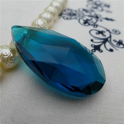 Birnenförmige Kristallperle, Mandel-Kronleuchter-Glasanhänger, 16/22/28/38 mm, Ohrring, Halskette, DIY-Zubehör, Engelsträne, P17 Zirkoniablau, 22 mm, 50 Stück Birnenförmige Kristallperle, Mandel-Kronleuchter-Glasanhänger, 16/22/28/38 mm, Ohrring, Halskette, DIY-Zubehör, Engelsträne, P17 Zirkoniablau, 22 mm, 50 Stück von BSGUZ
