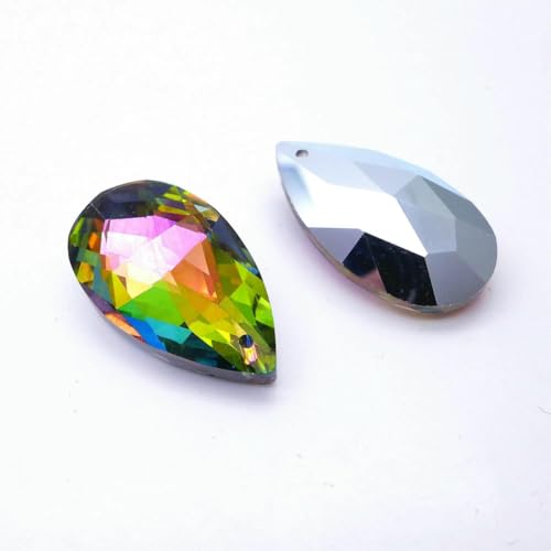 Birnenförmige Kristallperle Mandel Kronleuchter Glas Anhänger 16/22/28/38 MM Ohrring Halskette DIY Accessoire Engelsträne-A051 Vitrail Regenbogen-22mm -50 Stück Birnenförmige Kristallperle Mandel Kronleuchter Glas Anhänger 16/22/28/38 MM Ohrring Halskette DIY Accessoire Engelsträne-A051 Vitrail Regenbogen-22mm -50 Stück von BSGUZ
