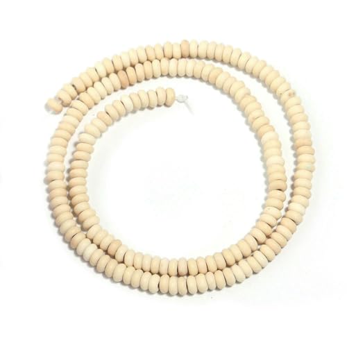 Blau/weiße natürliche Türkissteinperlen, 4–16 mm, flache, runde Form, lose Perlen für die Schmuckherstellung, DIY-Armband, Halskettenzubehör, Weiß, 3 x 8 mm (ca. 105 Stück) von BSGUZ