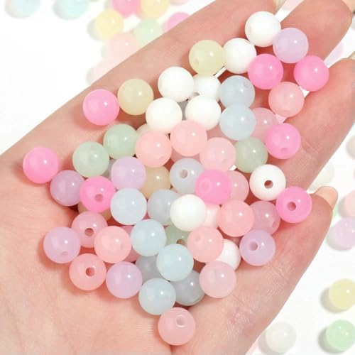 Bonbonfarbene Acrylperlen, 4/6/8/10 mm, runde, lose Abstandsperlen für die Schmuckherstellung, DIY, handgefertigtes Armband, Halskettenzubehör, Mix 6 mm – 10 mm Bonbonfarbene Acrylperlen, 4/6/8/10 mm, runde, lose Abstandsperlen für die Schmuckherstellung, DIY, handgefertigtes Armband, Halskettenzubehör, Mix 6 mm – 10 mm von BSGUZ