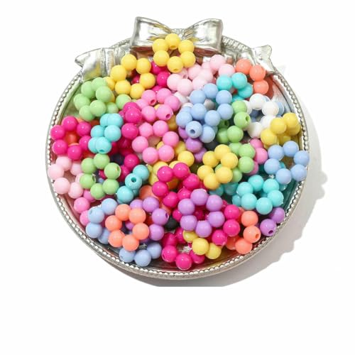 Ca. 20–200 Stück einfarbige Acrylperlen, Schmetterlinge, fünfeckige Sterne, Liebesperlen, handgefertigte DIY-Armbänder, Halsketten, Stil 1, 20 Stück von BSGUZ