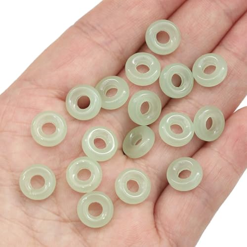 Ca. 30 Stück Glasperlen mit Jade-Imitation, Sicherheitsschnalle, einzigartige lose Perlen, handgefertigt, DIY-Schmuck, Ohrringe, Halskette, Kopfschmuck, Zubehör, Stil 10, 10 mm, 30 Stück Ca. 30 Stück Glasperlen mit Jade-Imitation, Sicherheitsschnalle, einzigartige lose Perlen, handgefertigt, DIY-Schmuck, Ohrringe, Halskette, Kopfschmuck, Zubehör, Stil 10, 10 mm, 30 Stück von BSGUZ