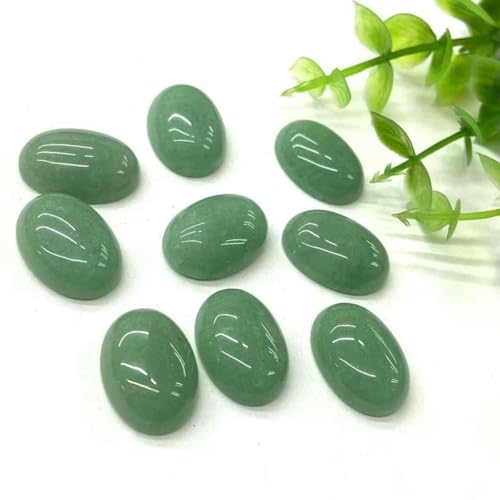 Cabochon-Perle aus Naturstein, oval, grüner Aventurin, flache Rückseite, Kamee-Cabochon-Perlen zur Schmuckherstellung, DIY-Ring, Halskette, Armband, Tropfen, 30 x 40 mm, 5 Stück Cabochon-Perle aus Naturstein, oval, grüner Aventurin, flache Rückseite, Kamee-Cabochon-Perlen zur Schmuckherstellung, DIY-Ring, Halskette, Armband, Tropfen, 30 x 40 mm, 5 Stück von BSGUZ